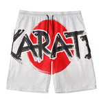 Karate Text Print Men's Swim Trunks