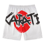 Karate Text Print Men's Swim Trunks