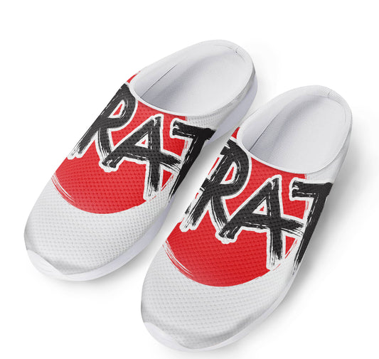 Karate Text Print Mesh Casual Shoes