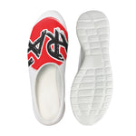 Karate Text Print Mesh Casual Shoes