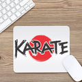Karate Text Print Mouse Pad