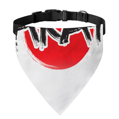 Karate Text Print Over The Collar Dog Bandana