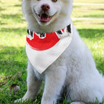Karate Text Print Over The Collar Dog Bandana