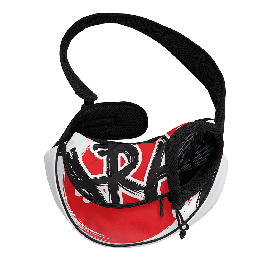 Karate Text Print Pet Sling Carrier