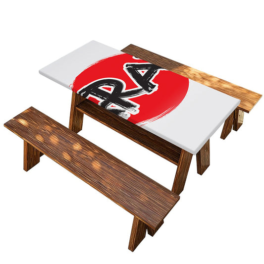 Karate Text Print Picnic Table Cover