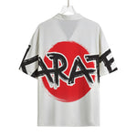Karate Text Print Rayon Hawaiian Shirt