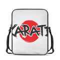 Karate Text Print Rectangular Crossbody Bag