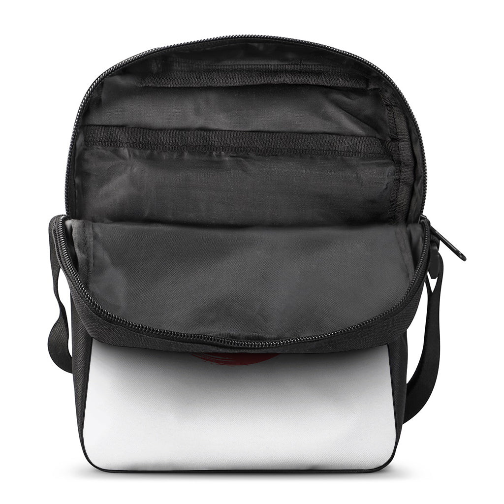 Karate Text Print Rectangular Crossbody Bag