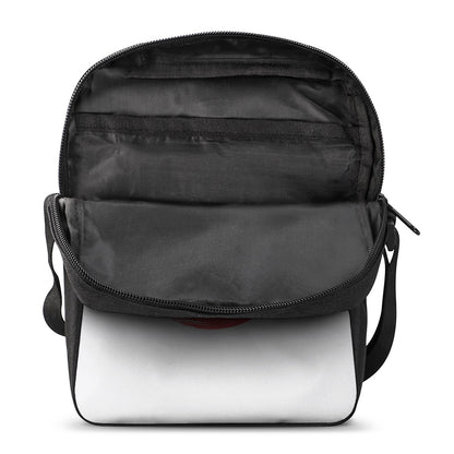 Karate Text Print Rectangular Crossbody Bag
