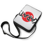 Karate Text Print Rectangular Crossbody Bag