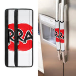 Karate Text Print Refrigerator Handle Covers