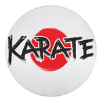 Karate Text Print Round Blanket