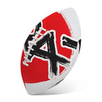 Karate Text Print Rugby Ball