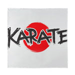 Karate Text Print Silk Bandana