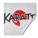 Karate Text Print Silk Bandana