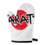 Karate Text Print Single Oven Mitt