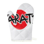 Karate Text Print Single Oven Mitt