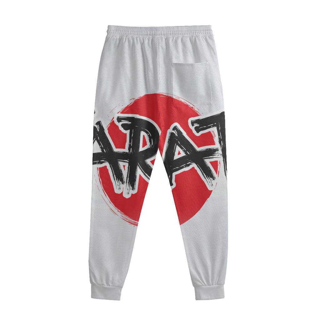 Karate Text Print Sweatpants