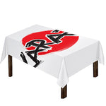 Karate Text Print Tablecloth