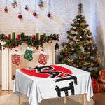 Karate Text Print Tablecloth