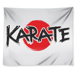 Karate Text Print Tapestry