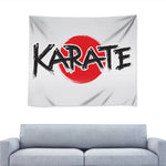 Karate Text Print Tapestry