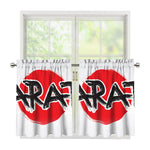 Karate Text Print Tier Curtains