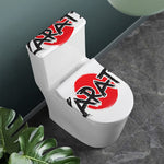 Karate Text Print Toilet Lid And Tank Cover Set