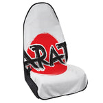 Karate Text Print Waterproof Car Seat Cover