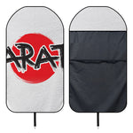 Karate Text Print Waterproof Car Seat Cover