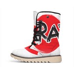Karate Text Print Winter Boots