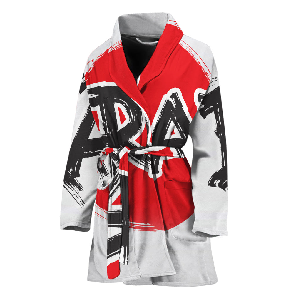Karate Text Print Women's Bathrobe