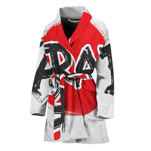 Karate Text Print Women's Bathrobe