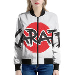 Karate Text Print Women's Bomber Jacket