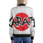 Karate Text Print Women's Bomber Jacket