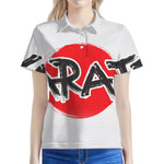 Karate Text Print Women's Polo Shirt