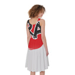 Karate Text Print Women's Sleeveless Dress