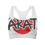 Karate Text Print Women's Sports Bra