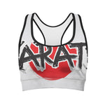 Karate Text Print Women's Sports Bra