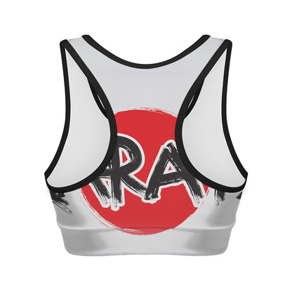 Karate Text Print Women's Sports Bra