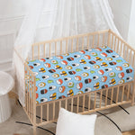 Kawaii Japanese Sushi Pattern Print Baby Crib Sheet