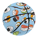 Kawaii Japanese Sushi Pattern Print Basketball