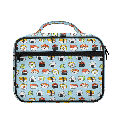 Kawaii Japanese Sushi Pattern Print Briefcase Bible Bag