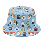 Kawaii Japanese Sushi Pattern Print Bucket Hat
