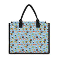 Kawaii Japanese Sushi Pattern Print Canvas Tote Bag