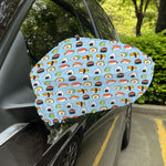 Kawaii Japanese Sushi Pattern Print Car Side Mirror Covers