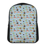 Kawaii Japanese Sushi Pattern Print Casual Backpack