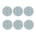 Kawaii Japanese Sushi Pattern Print Coaster Set