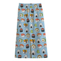 Kawaii Japanese Sushi Pattern Print Cotton Front Slit Maxi Skirt