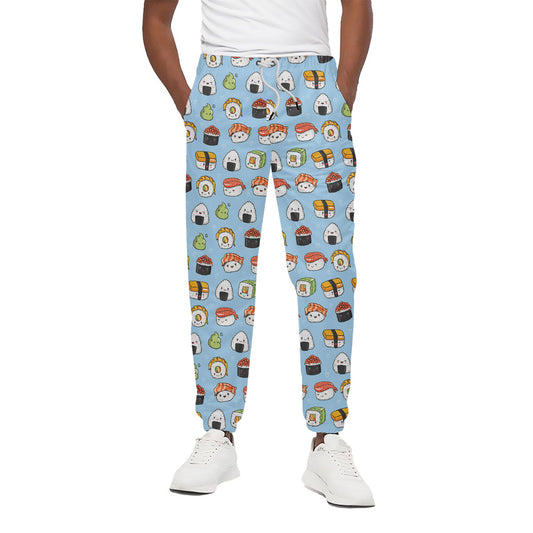 Kawaii Japanese Sushi Pattern Print Cotton Pants